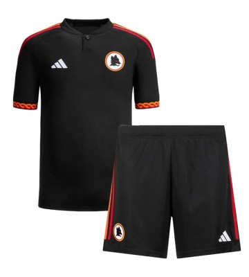 Maillot de foot AS Roma Troisième enfant 2023-24 Manches Courte (+ pantalon court)